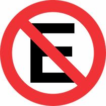 Placa Decorativa Parede Sinal de trânsito Proibido Estacionar Mdf Placa Decorativa Parede Sinal de trânsito Proibido Estacionar Mdf