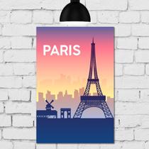 Placa Decorativa Paris MDF Cidades Viagem 20x30cm