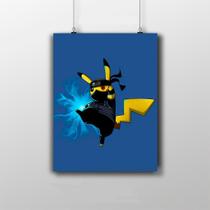 Placa Decorativa Pikashu Kakashi - Anime Placa Decorativa Pikashu Kakashi - Anime
