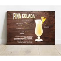 Placa Decorativa Pina Colada