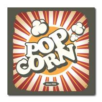 Placa Decorativa - Pipoca - Cinema - 0557plmk