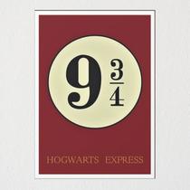 Placa Decorativa Plataforma 9 3/4 Harry Quarto sala Geek Gamer Nerd Always