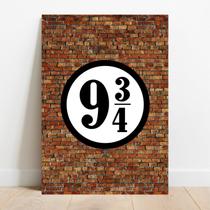 Placa Decorativa Plataforma 9 3/4