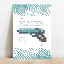 Placa Decorativa Player 1