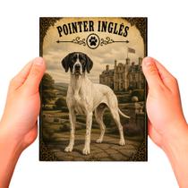 Placa Decorativa Pointer Inglês Cachorro Pet MDF Placa Decorativa Pointer Inglês Cachorro Pet MDF