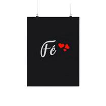 Placa Decorativa Preto Frase Fé Coração 20X30Cm Placa Decorativa Preto Frase Fé Coração 20X30Cm