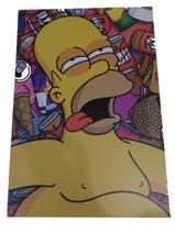 Placa Decorativa / Quadro Em Mdf Hommer Simpson Comida - Hamburguer