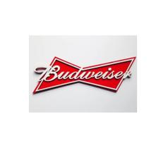 Placa Decorativa Quadro Entalhado Em Madeira Budweiser