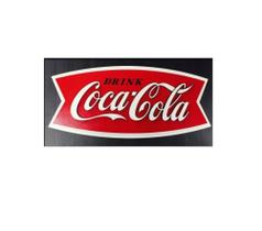 Placa Decorativa Quadro Entalhado Em Madeira Coca Cola