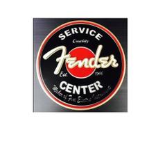 Placa Decorativa Quadro Entalhado Em Madeira Fender