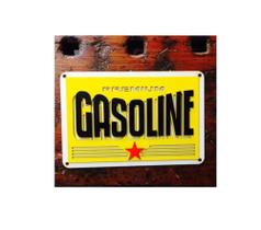 Placa Decorativa Quadro Entalhado Em Madeira Gasoline