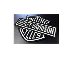 Placa Decorativa Quadro Entalhado Em Madeira Harley Davidson