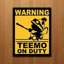 Placa Decorativa Quadro Nerd Gamer - Lol Teemo On Duty 27X35 Placa Decorativa Quadro Nerd Gamer - Lol Teemo On Duty 27X35