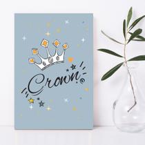 Placa Decorativa Quarto Bebê Pequeno Principe Coroa 20x30cm Placa Decorativa Quarto Bebê Pequeno Principe Coroa 20x30cm