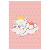 Placa Decorativa Quarto Bebê Ursinha Princesa Nuvem 20x30cm Placa Decorativa Quarto Bebê Ursinha Princesa Nuvem 20x30cm