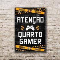 Placa Decorativa Quarto Gamer Geek