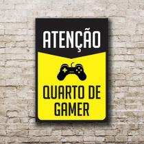 Placa Decorativa Quarto Gamer
