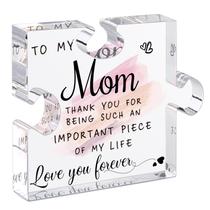 Placa Decorativa Quebra-Cabeça Acrílico LukieJac para Mãe 12x10 cm Placa Decorativa Quebra-Cabeça Acrílico LukieJac para Mãe 12x10 cm