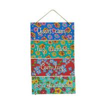 Placa Decorativa Quem com luz ilumina Placa Decorativa Quem com luz ilumina