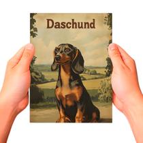Placa Decorativa Raças Cachorro Vintage Dachshund Cor: Sortido Placa Decorativa Raças Cachorro Vintage Dachshund Cor: Sortido