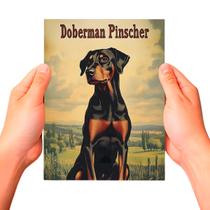 Placa Decorativa Raças Cachorro Vintage Doberman Cor: Sortido