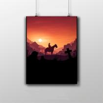 Placa Decorativa Red Dead Redemption 2 Wallpaper Game