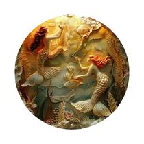 Placa Decorativa Redonda De Metal Alumínio Com Tema De Guirlanda Para Decoração De Bar, Clube E