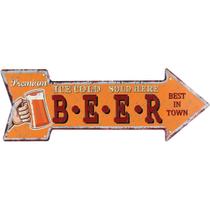PLACA DECORATIVA RETRO SETA METAL 16x25xcm LARANJA PLACA DECORATIVA RETRO SETA METAL 16x25xcm LARANJA
