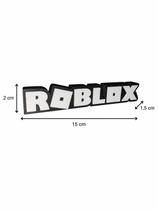 Placa Decorativa Roblox em Impressão 3D 15 cm Decoração Gamer