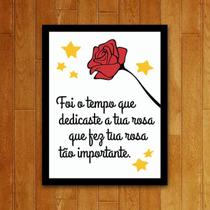 Placa Decorativa - Rosa Pequeno Príncipe Placa Decorativa - Rosa Pequeno Príncipe