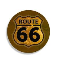 Placa Decorativa ROUTE 66 RED MDF 30cm