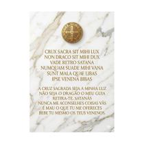Placa Decorativa São Bento Oração Poderosa 50x70cm Ref 6655 Placa Decorativa São Bento Oração Poderosa 50x70cm Ref 6655