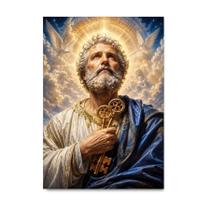 Placa Decorativa São Pedro Celestial 15x21cm