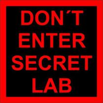Placa Decorativa Secret Lab