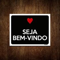 Placa Decorativa - Seja Bem Vindo 36x46