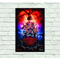 Placa Decorativa Serie Stranger Things 28x20 cm Placa Decorativa Serie Stranger Things 28x20 cm