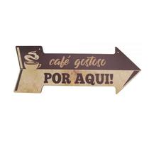 Placa Decorativa Seta Direção em MDF - Café Gostoso Placa Decorativa Seta Direção em MDF - Café Gostoso