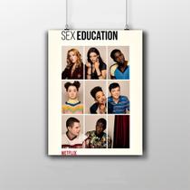 Placa Decorativa Sex Education Poster Série Netflix