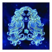 Placa Decorativa Signo Virgem 30x30cm