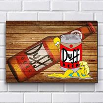 Placa Decorativa - Simpsons Duff 30X20Cm Em Mdf Placa Decorativa - Simpsons Duff 30X20Cm Em Mdf