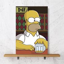 Placa Decorativa Simpsons Homer no Bar do Moe