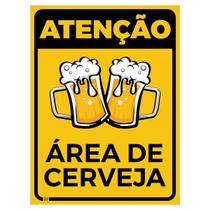 Placa Decorativa Sinalização Área de Cerveja