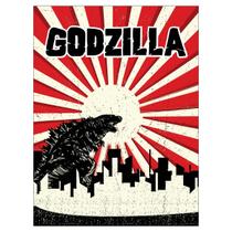 Placa Decorativa Sinalização Godzilla Japan