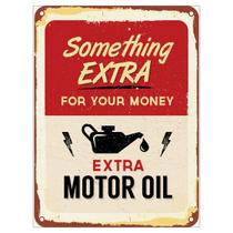 Placa Decorativa Sinalização Motor Oil
