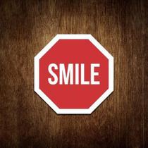 Placa Decorativa - Smile Sorria (36X36)