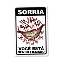 Placa Decorativa Sorria Hahaha Decoração Geek Placa Decorativa Sorria Hahaha Decoração Geek