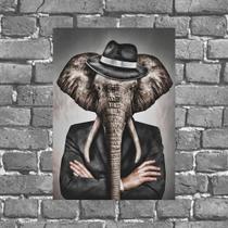 Placa Decorativa Sr Elefante 18x27cm Placa Decorativa Sr Elefante 18x27cm
