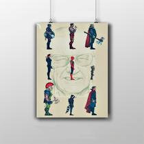 Placa Decorativa Stan Lee E Vingadores Marvel Placa Decorativa Stan Lee E Vingadores Marvel