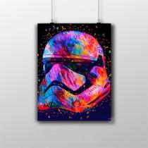 Placa Decorativa Stormtrooper Artwork Star