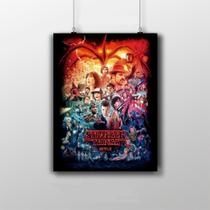 Placa Decorativa Stranger Things poster série Netflix Placa Decorativa Stranger Things poster série Netflix